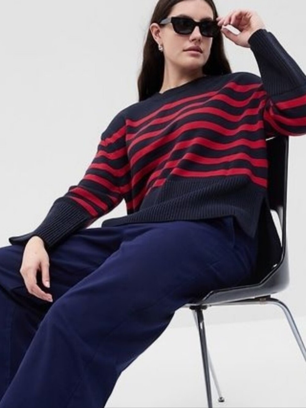 Tommy Hilfiger Red and Black Turtleneck Sweater New With Tags